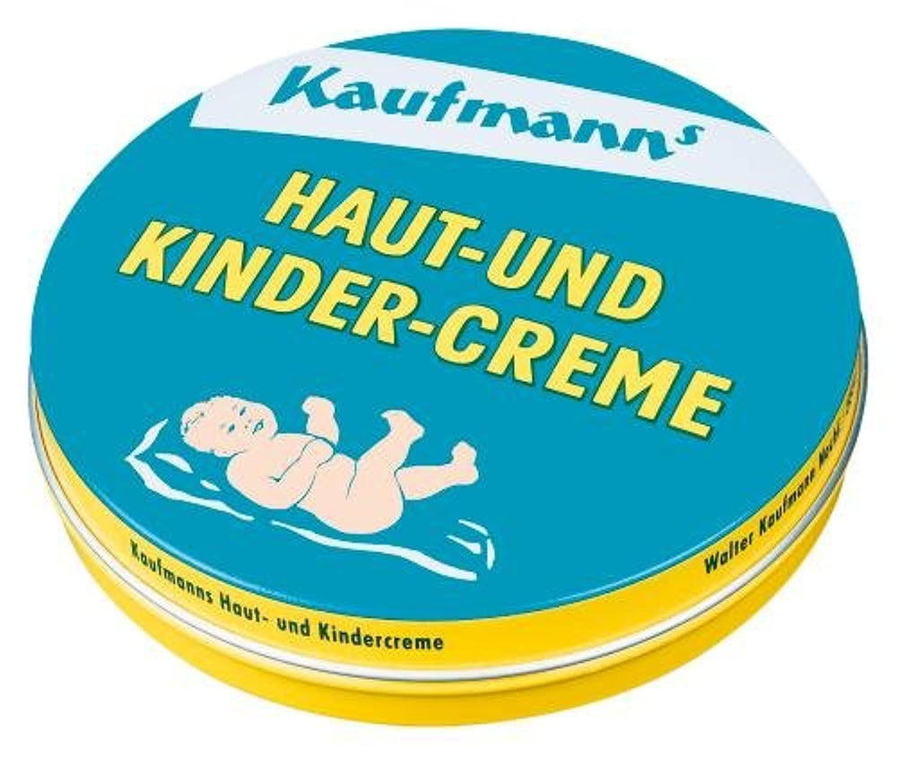 Kaufmanns Crème peau-enfants 75ml — emballage et étiquette propres, informations claires.
