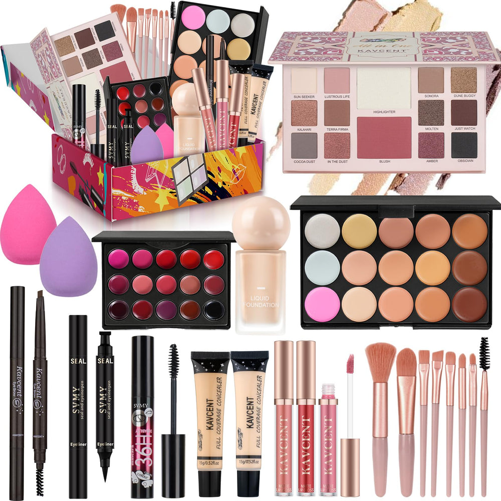 KAVCENT coffret maquillage avec palette 14 couleurs, pour des styles variés et faciles.