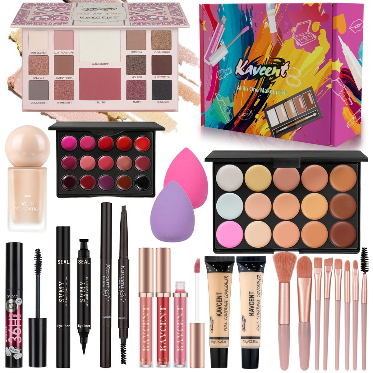 KAVCENT coffret maquillage palette yeux pour un regard profond et polyvalent
