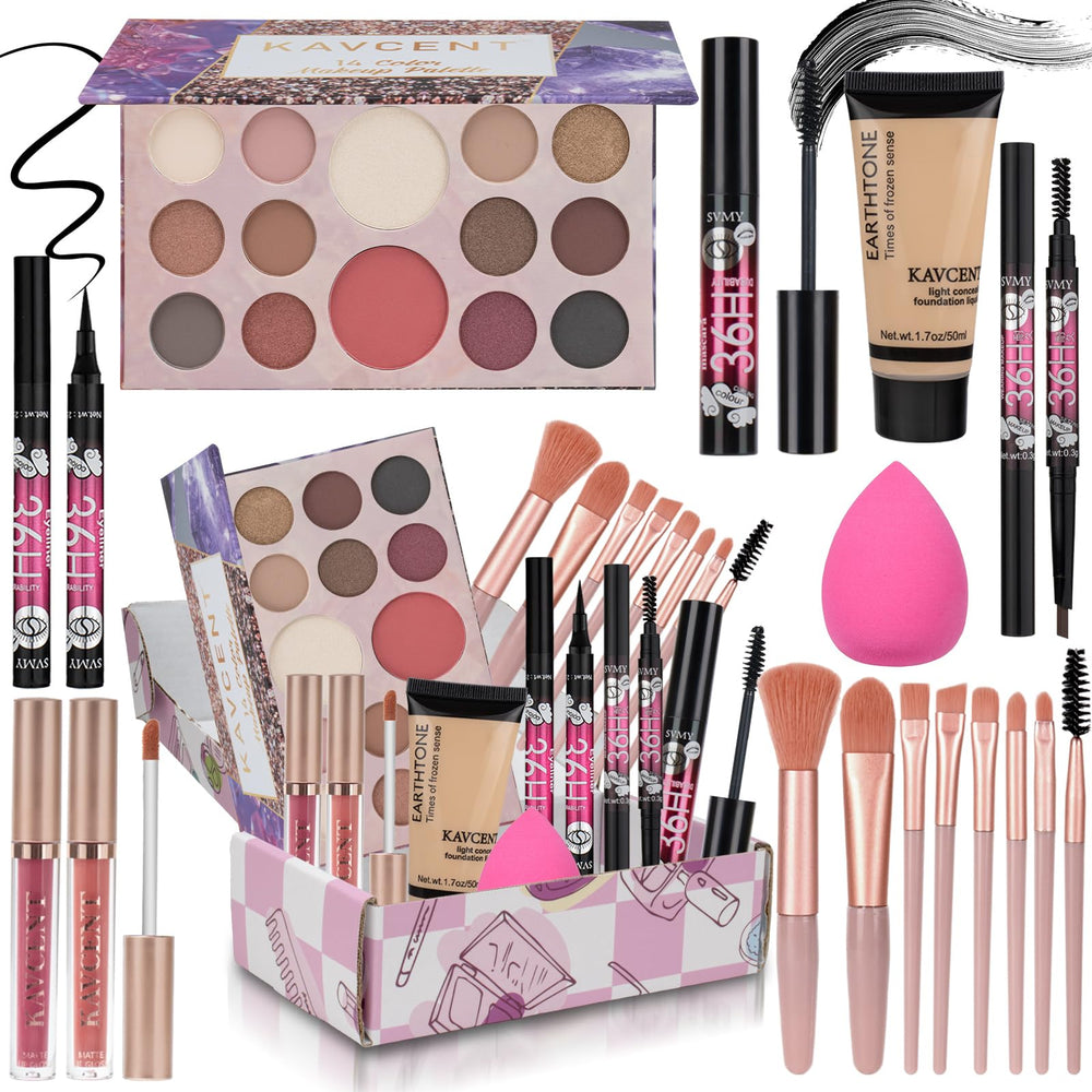 KAVCENT Coffret Maquillage Teen – palette 14 couleurs pour des looks polyvalents.