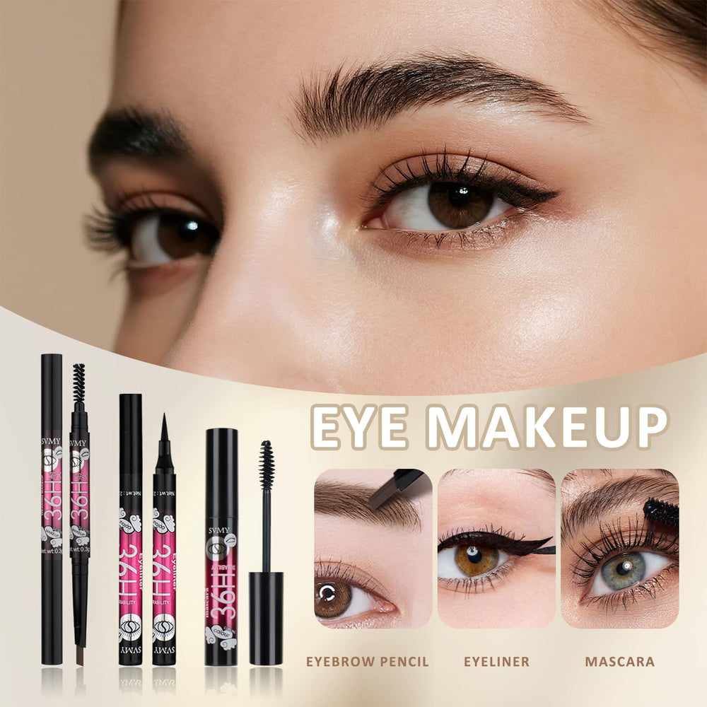 KAVCENT crayon yeux et mascara pour un regard net et expressif
