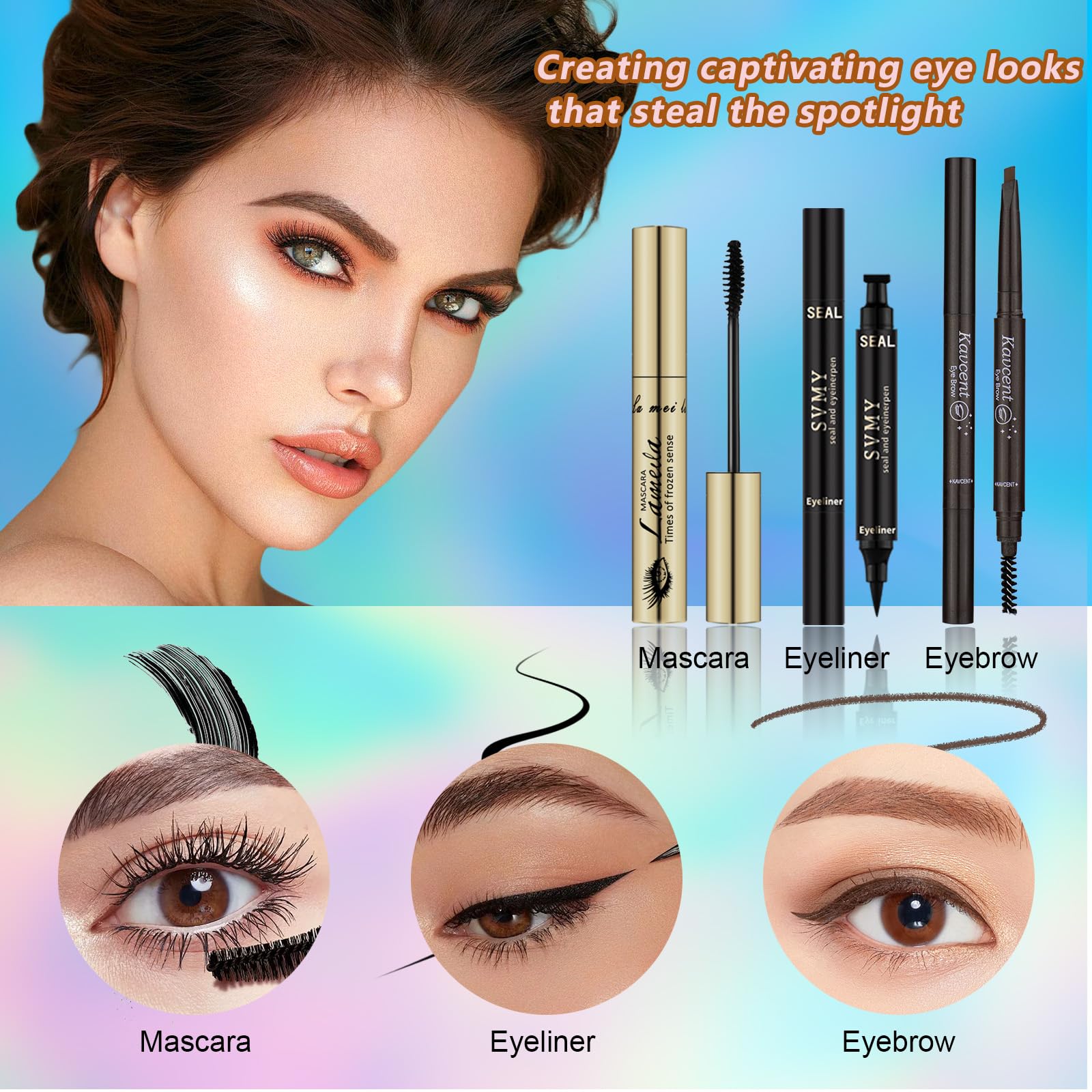 KAVCENT pinceaux maquillage, outil polyvalent pour un fini pro.