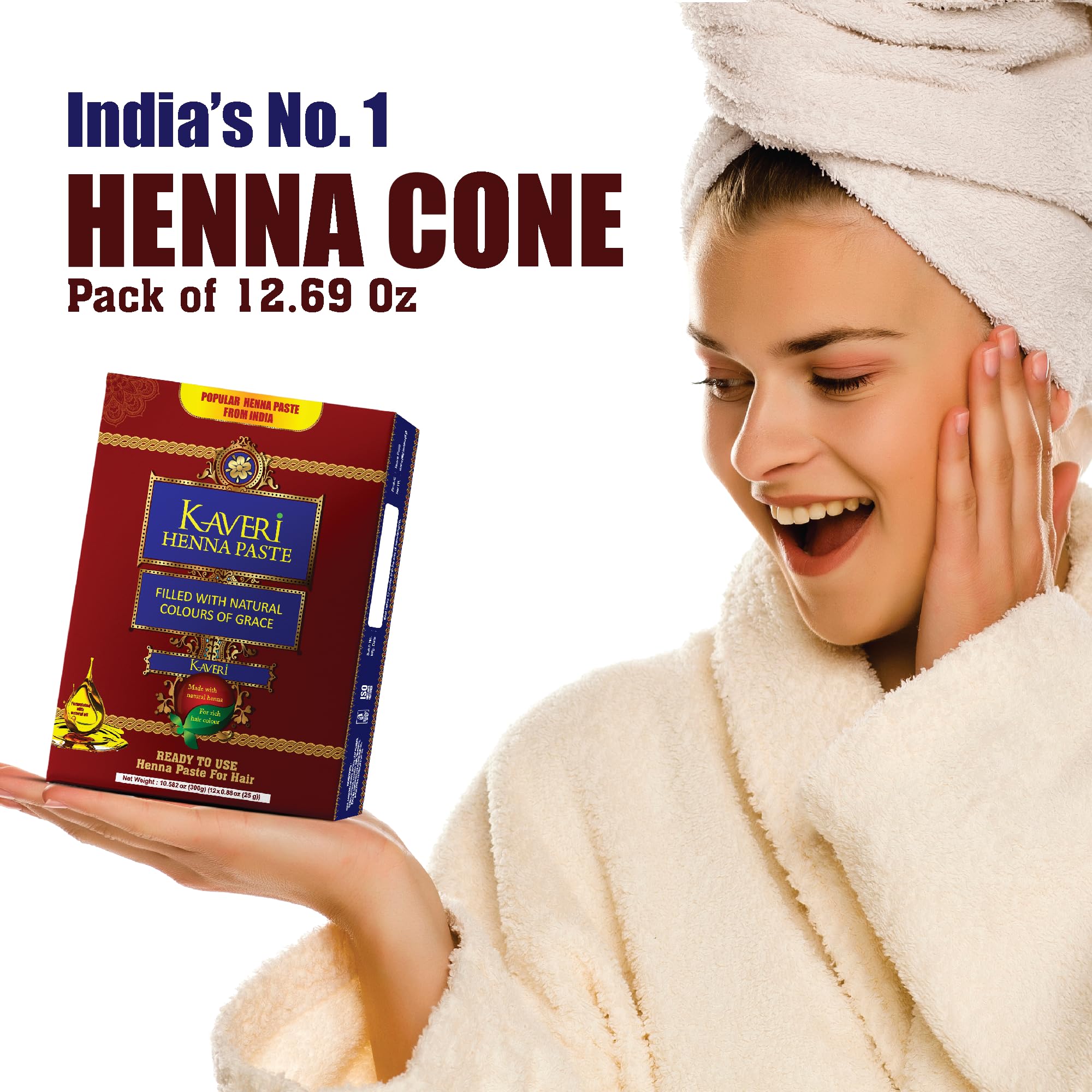 KAVERI henné cones huile Nilgiri et girofle.
