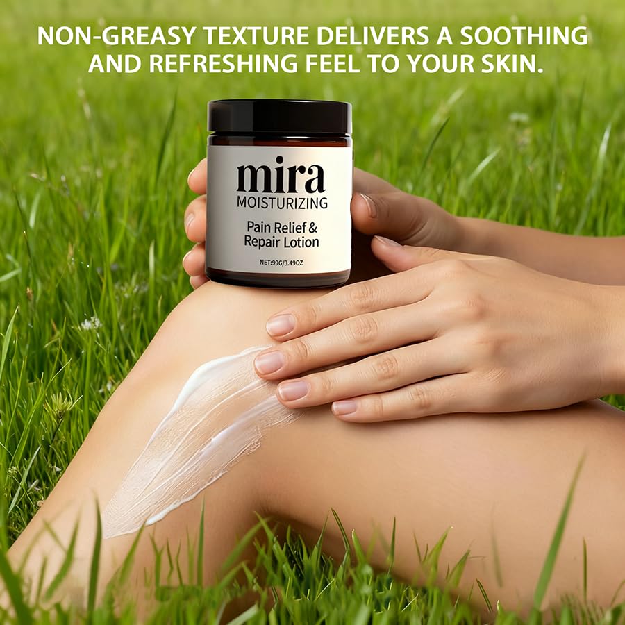 KAVLEE Mira Relief Lotion appliquée sur les jambes pour une sensation apaisante