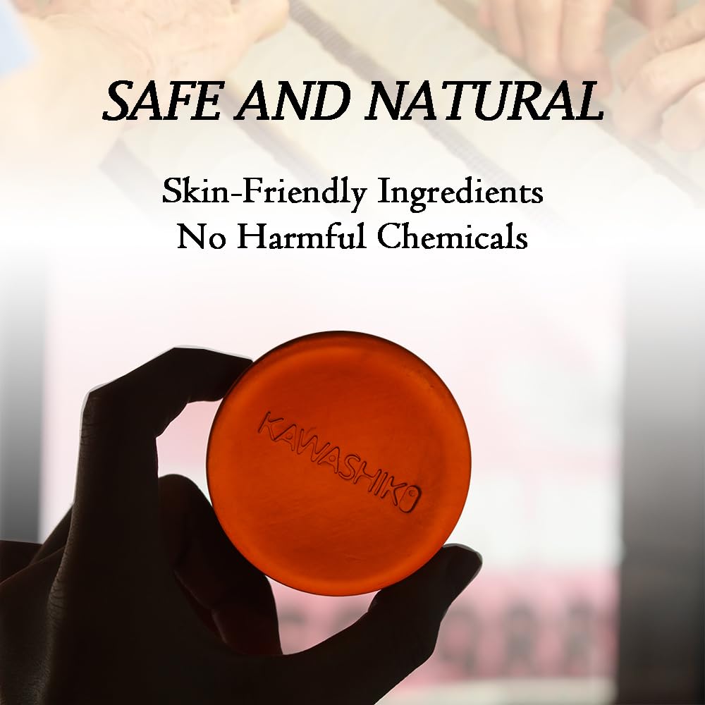 KAWASHIKI Savon kaki japonais 100 g – Thé vert et kaki pour éliminer les odeurs corporelles chez les hommes et les femmes