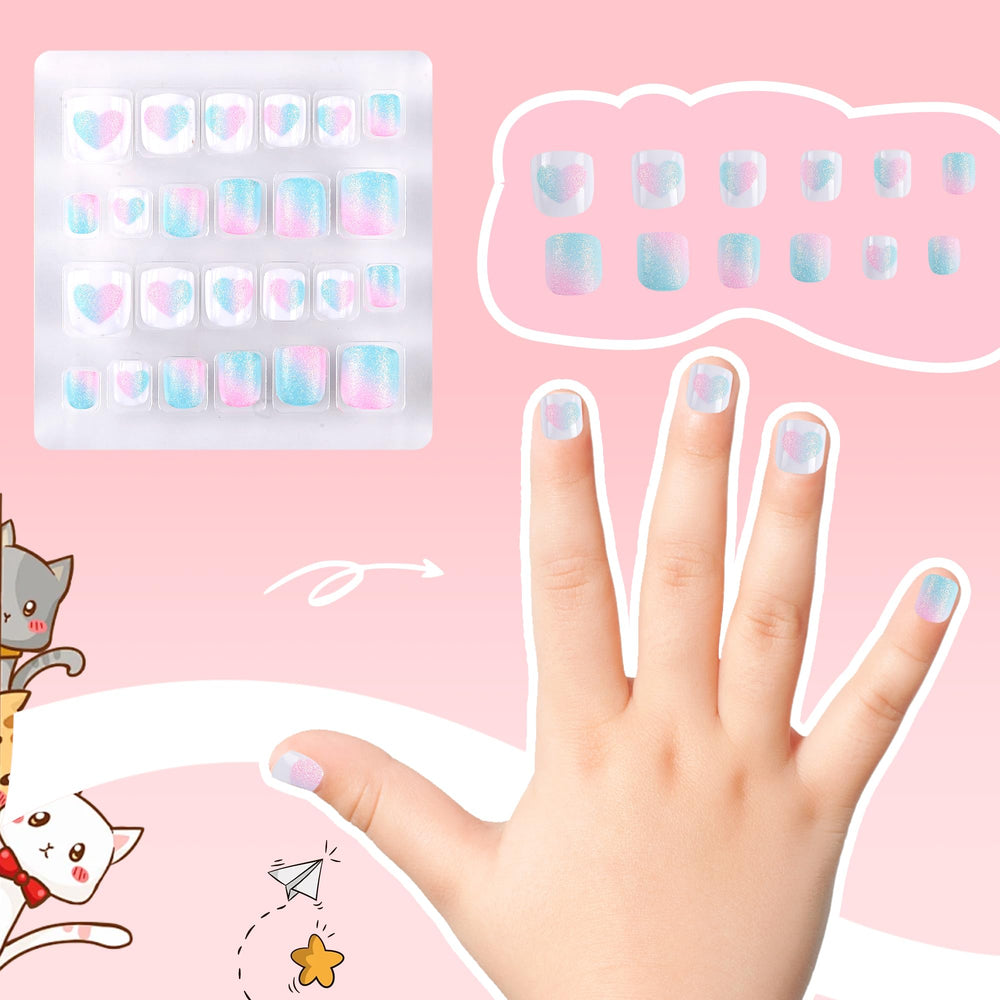 Kawyehu sécurité et durabilité, faux ongles légers pour enfants.
