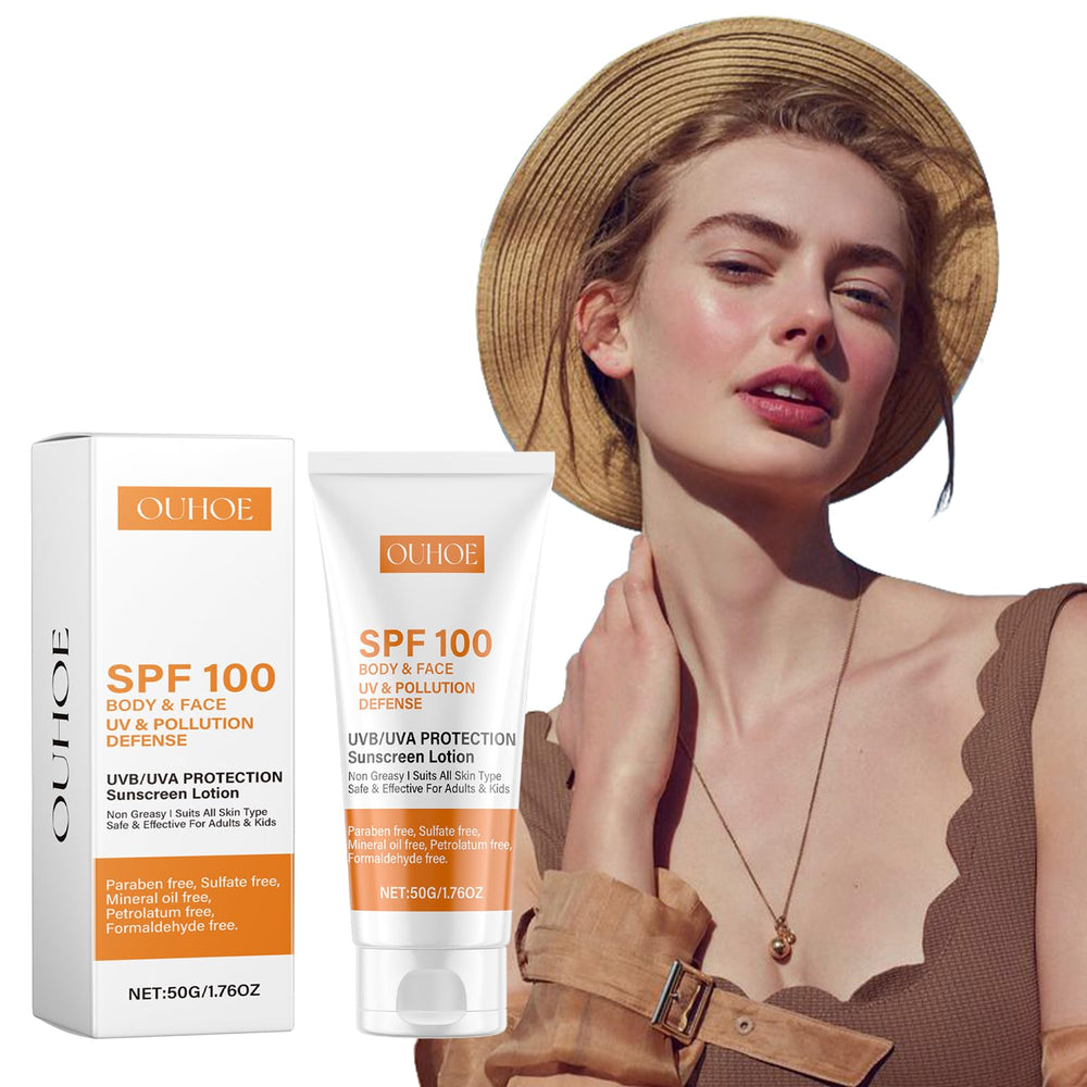 Texture légère sans huile sur le visage pour une sensation fraîche.