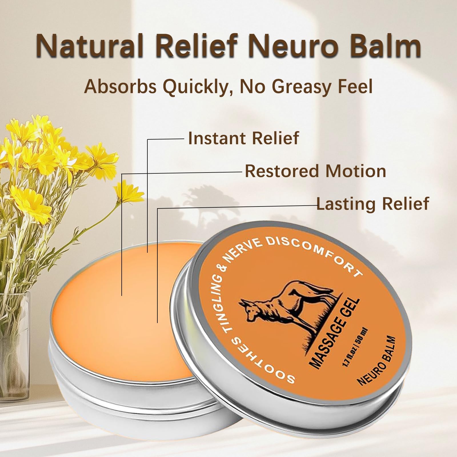 KBSBUBB Neuro Balm camphre bleu offre une sensation fraîche.