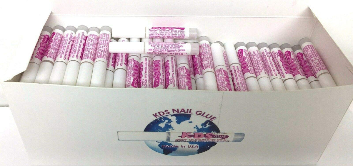 KDS Colle embouts d'ongles 100 pièces, adhérence fiable pour ongles en acrylique.