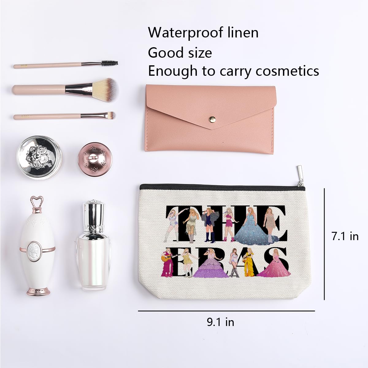 kdxpbpz sac maquillage impression couleur vive, look joyeux lors de sorties.