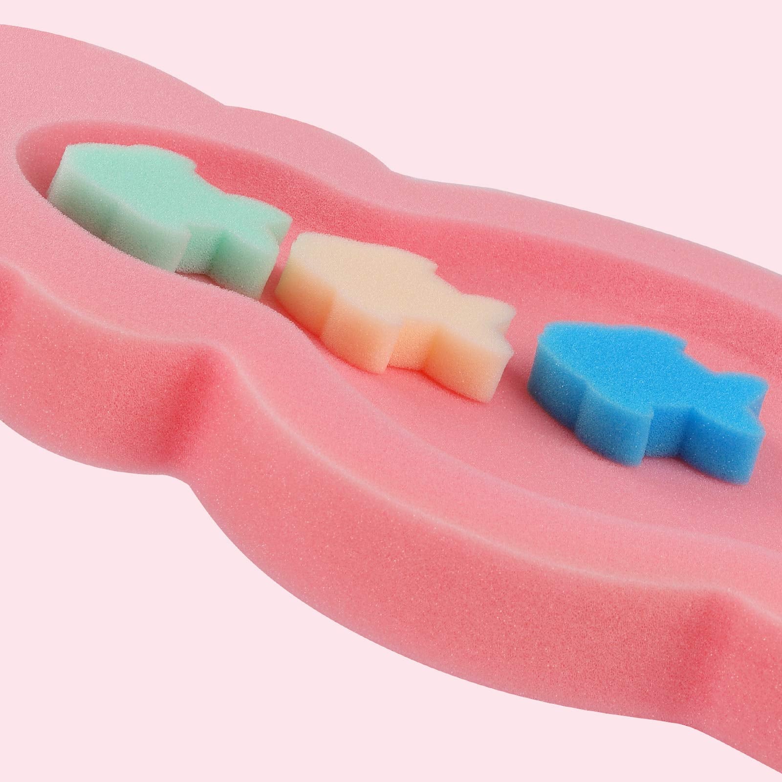 KECUCO coussin bain bébé - vue ergonomique soutenant tête et dos.