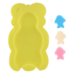 Coussin de bain KECUCO jaune pour bébé, soutien confortable lors du bain
