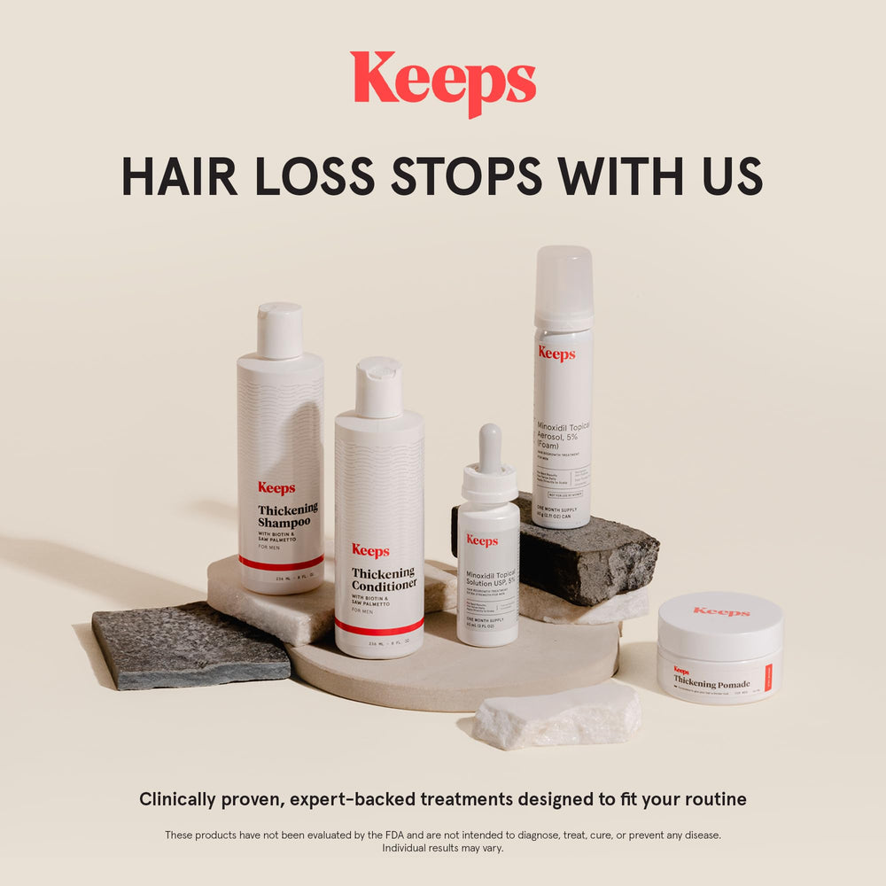 Keeps Minoxidil: flacon-sans-parfum, utilisation confortable et neutre.