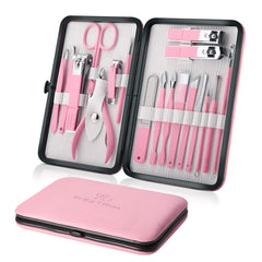Keiby Citom coffret manucure rose, pratique pour des soins des ongles à domicile.