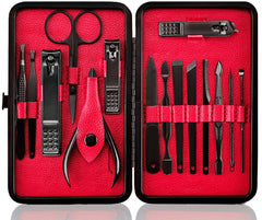Keiby Citom ensemble 15 outils – coffret soin des ongles pour manucure et pédicure.