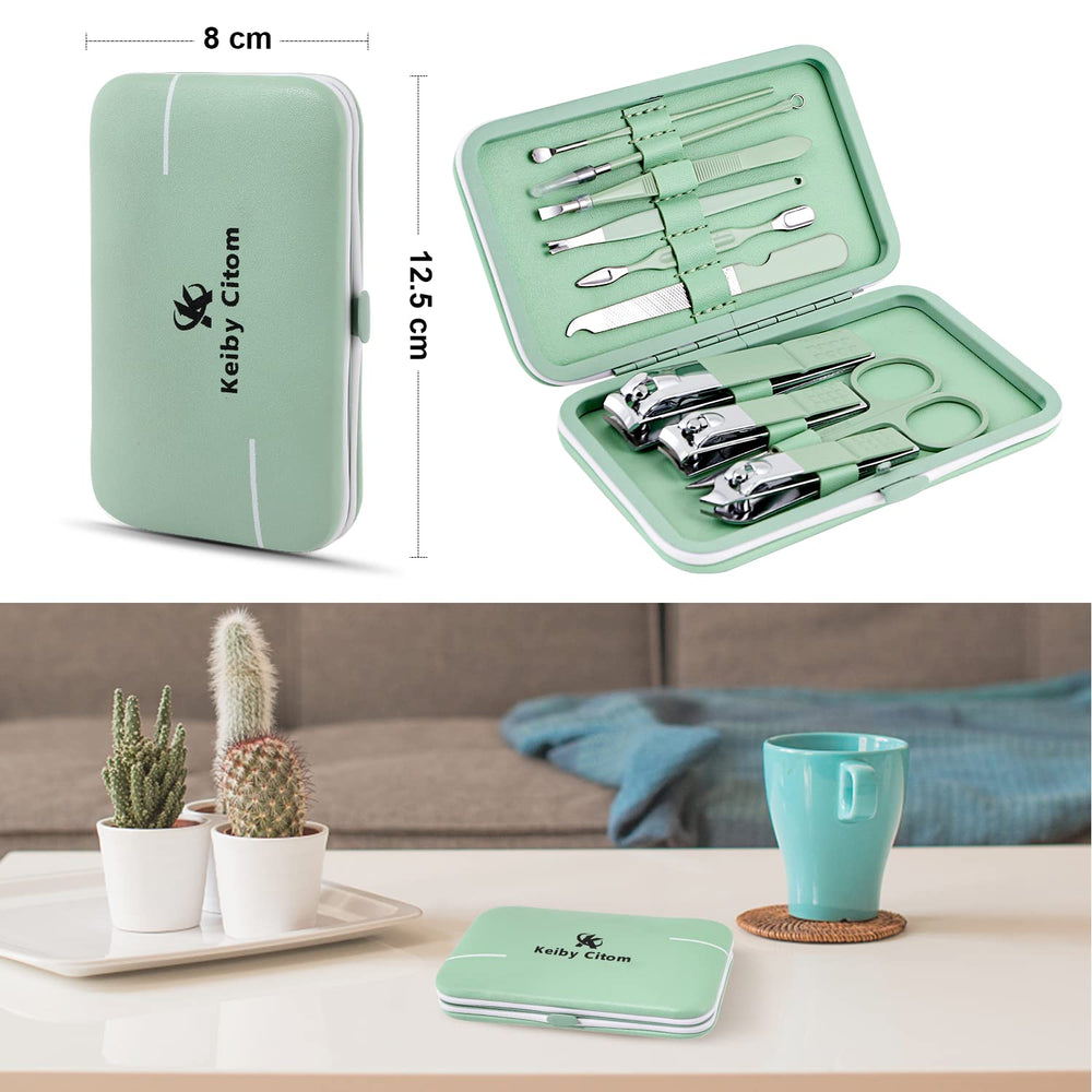 Keiby Citom lime à ongles mini vert, finition uniforme pour petites retouches.