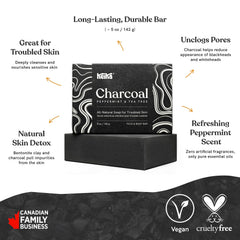 Keika Savon Charbon Noir – moulage triple pour durabilité et consistance.
