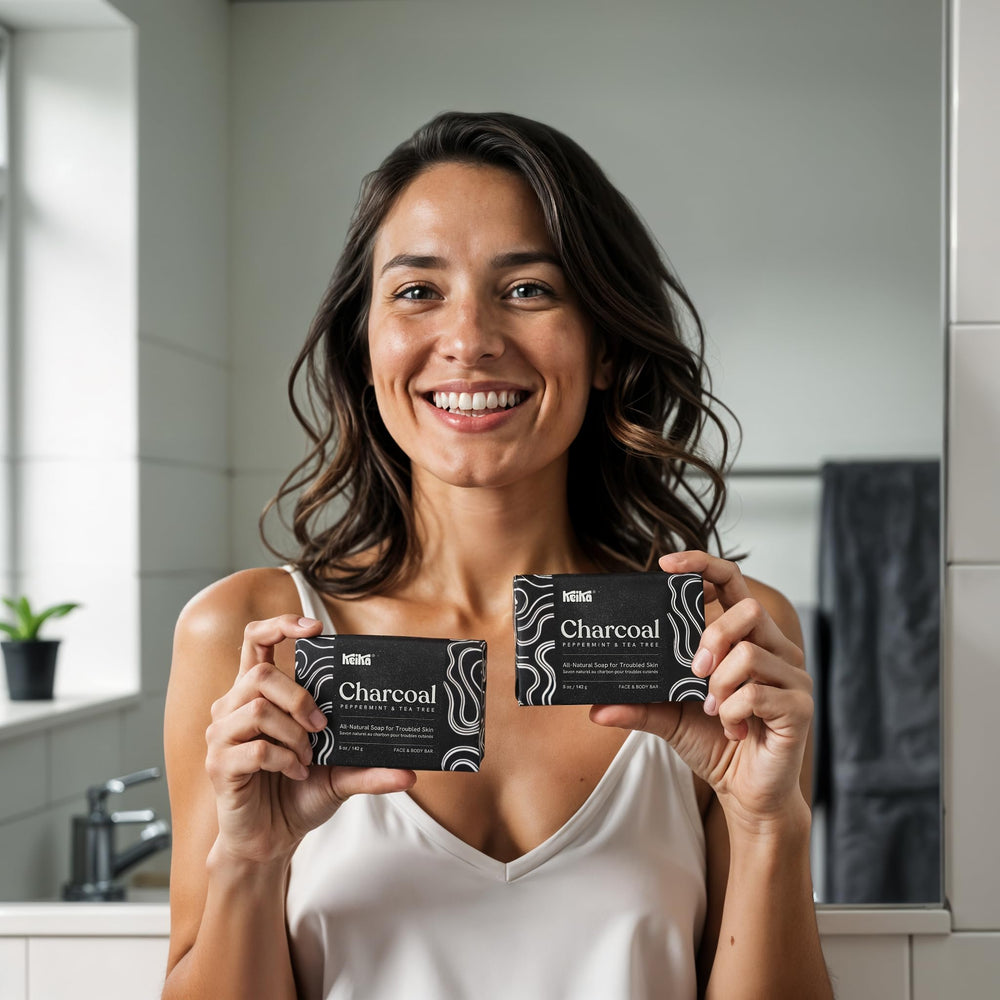 Keika Savon Charbon Noir – parfum naturel sans artificiels.