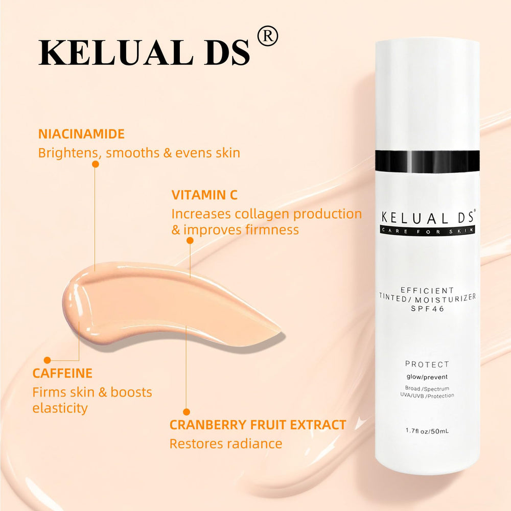 KELUAL DS compatible avec tous types de peaux pour un teint harmonieux.
