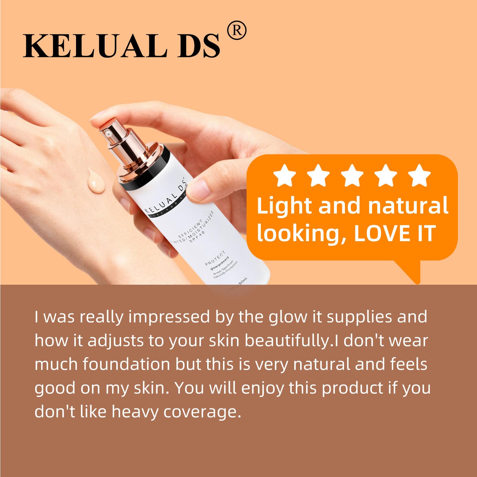 KELUAL DS protection solaire SPF46 pour une barrière UVA/UVB.