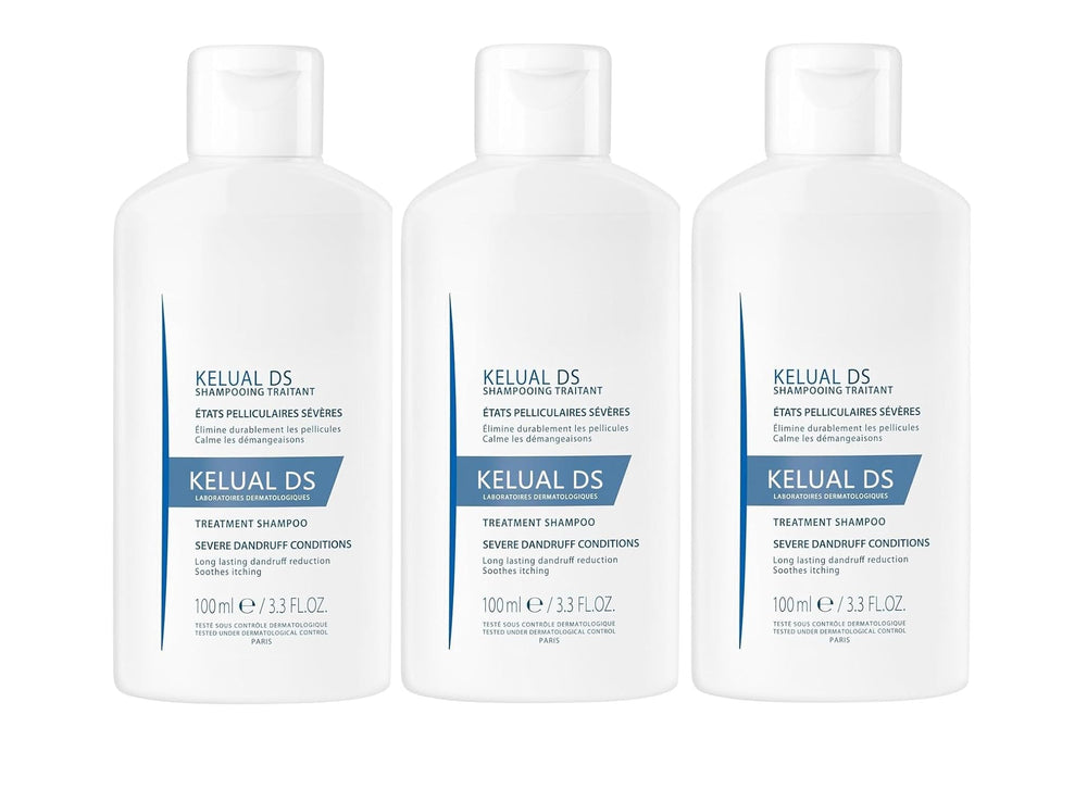 KELUAL DS Shampoing-traitement pellicules – bouteille 100 ml, utilisation régulière potentielle