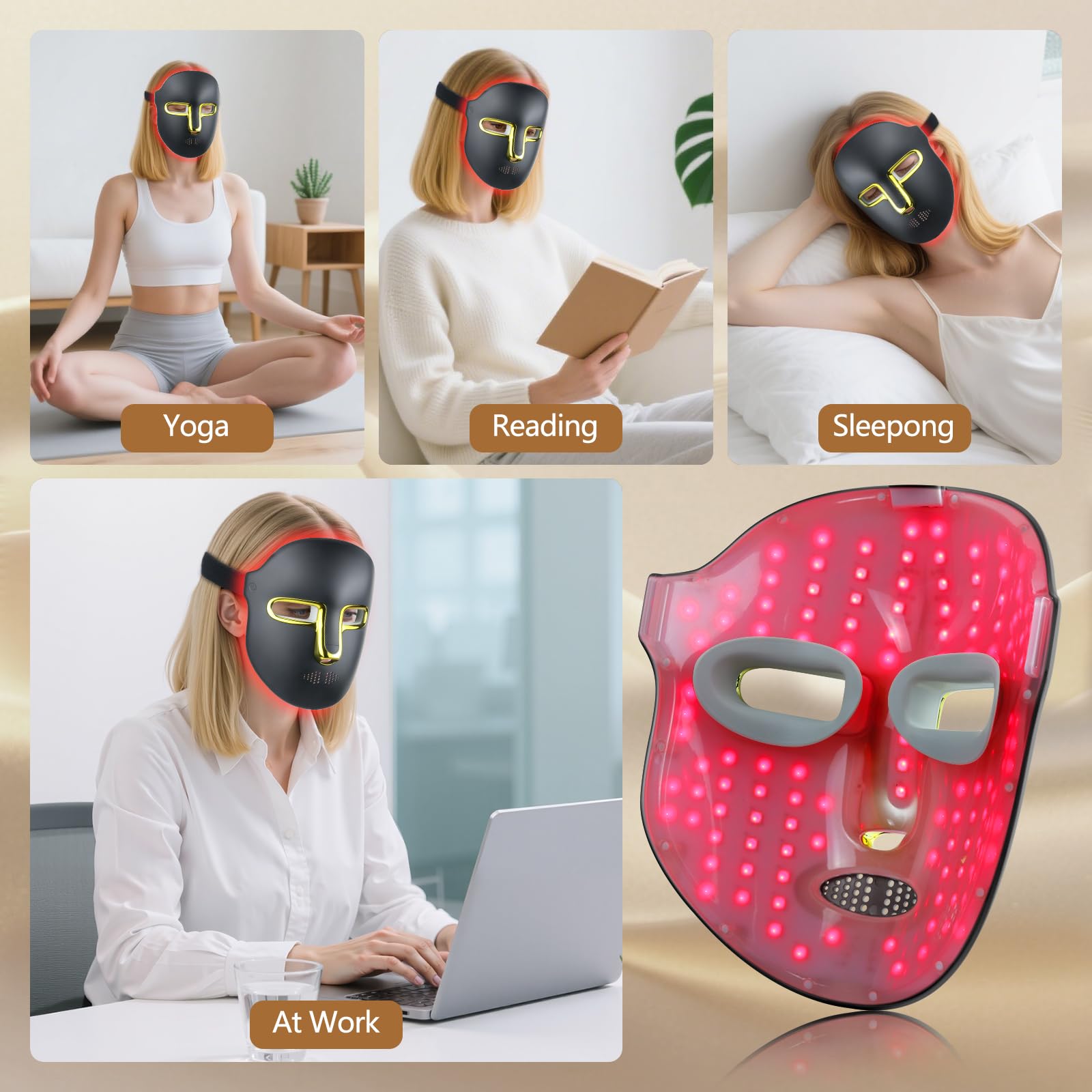 Coffret premium du masque lumineux Kelyoo pour offrir et découvrir les soins à domicile.