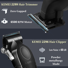 KEMEI KM-2299 Tondeuse barbe et cheveux pour fini net