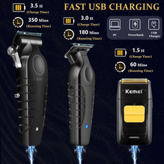 KEMEI Embouts guides-coupes pour varier les longueurs