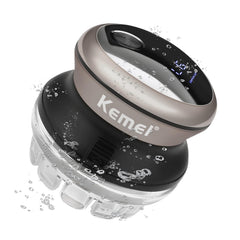KEMEI KM-887 avec tête tournante 360°, coupe rapide et autonome.