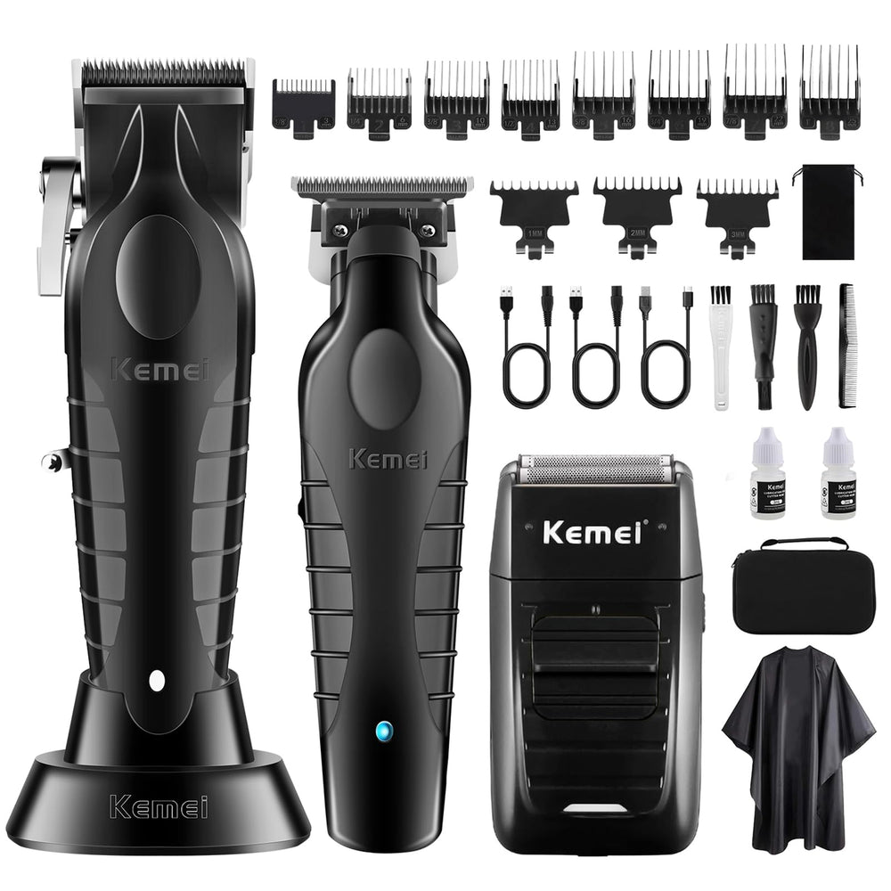 KEMEI tondeuse-cheveux professionnelle pour des coupes nettes à domicile.