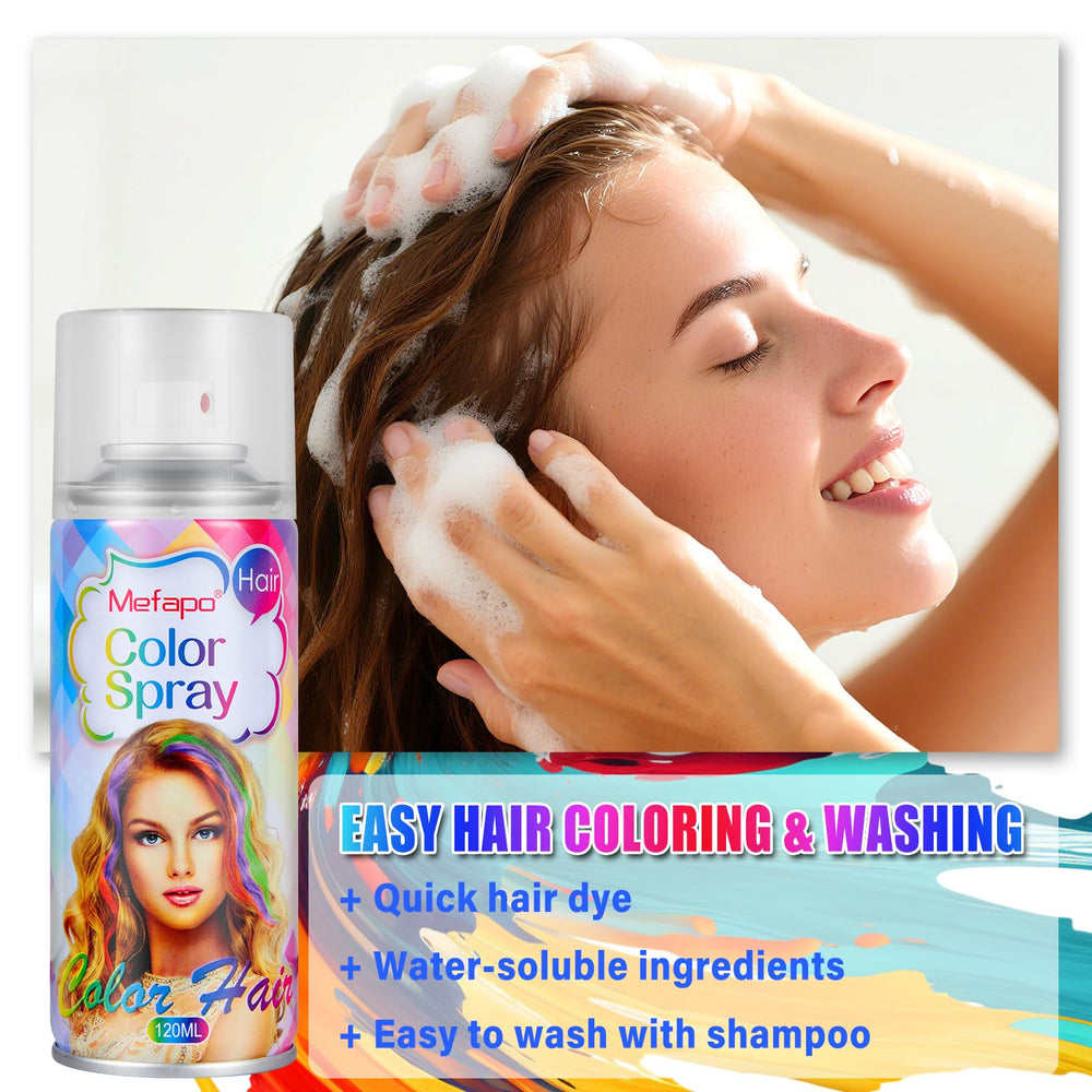 KENINA spray-cheveux-violet idéal pour Noël et soirées.