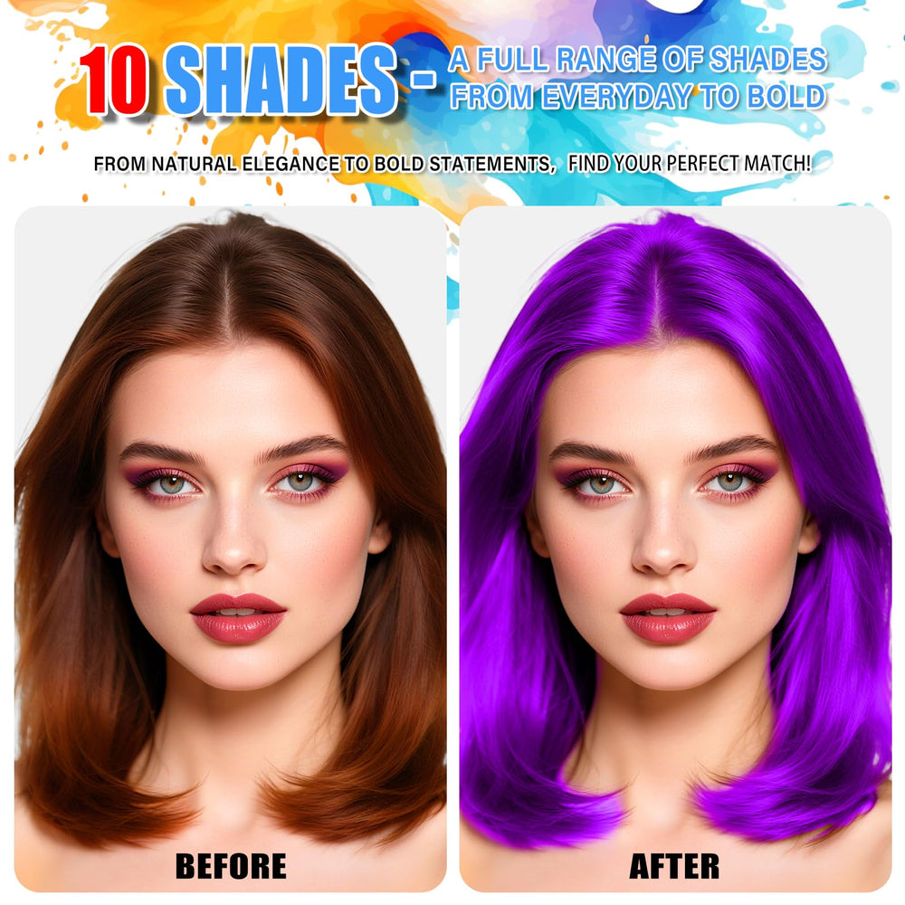 KENINA spray-cheveux-violet couvre racines et gris pour un style instantané.