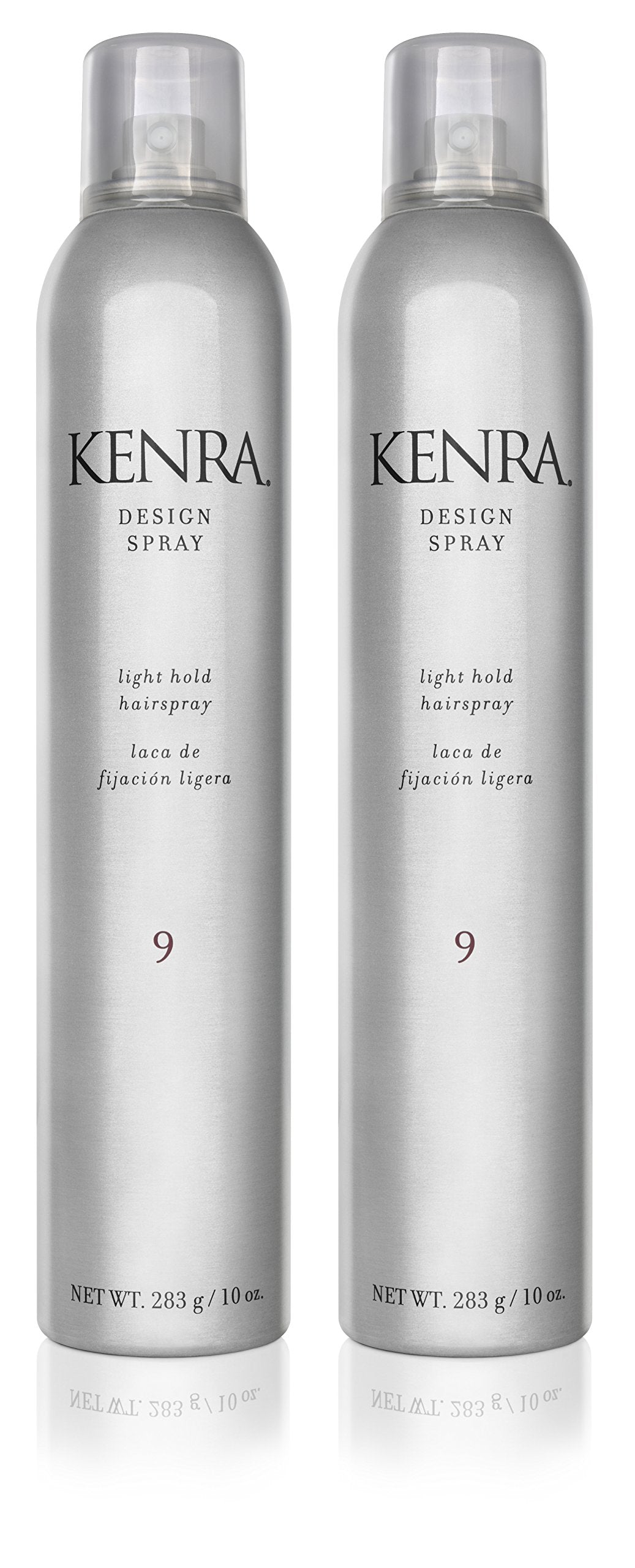 Kenra Design Spray 9 – deux bouteilles de 10 oz, pratique pour le quotidien.