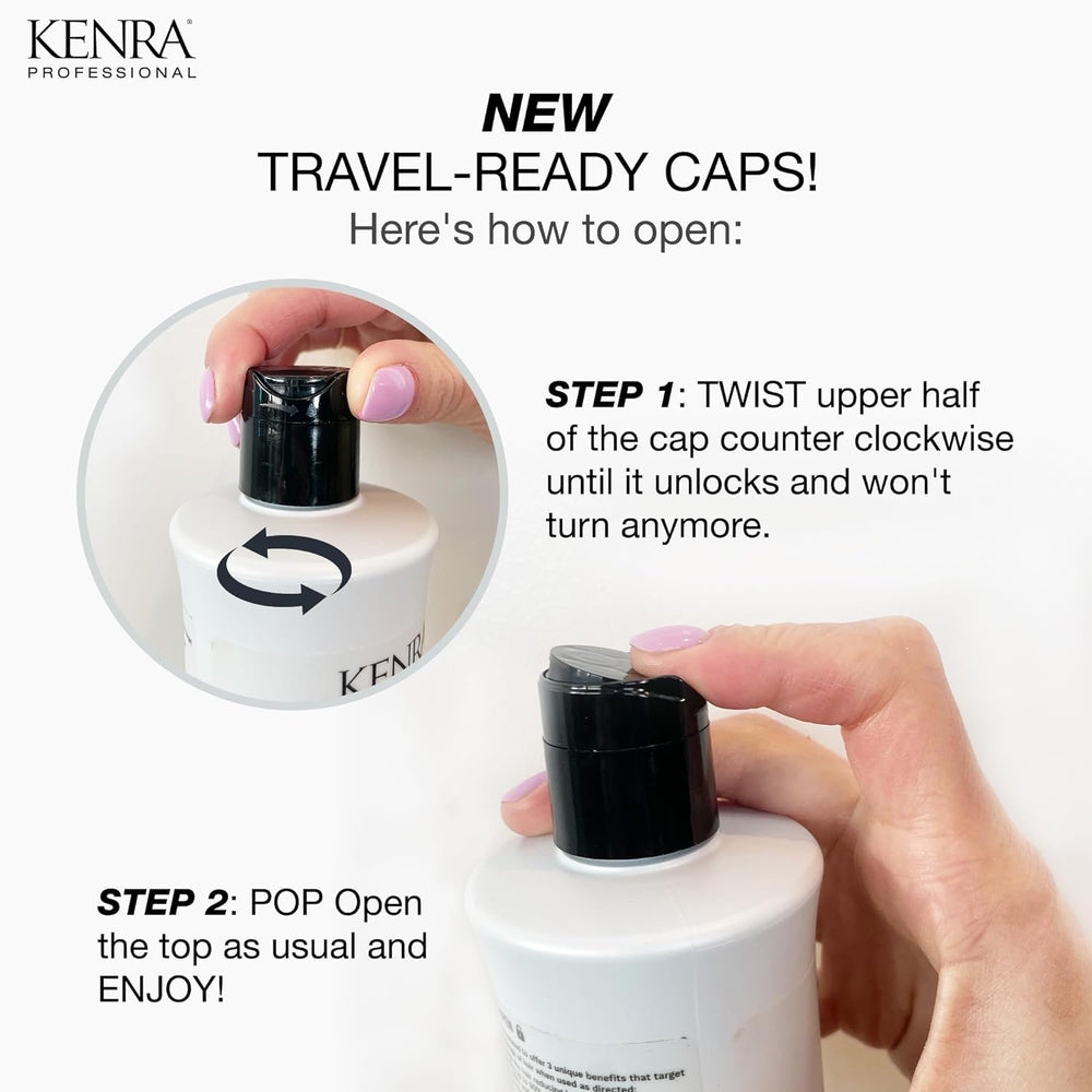 Démêlage facilité grâce à la formule Kenra Moisture.