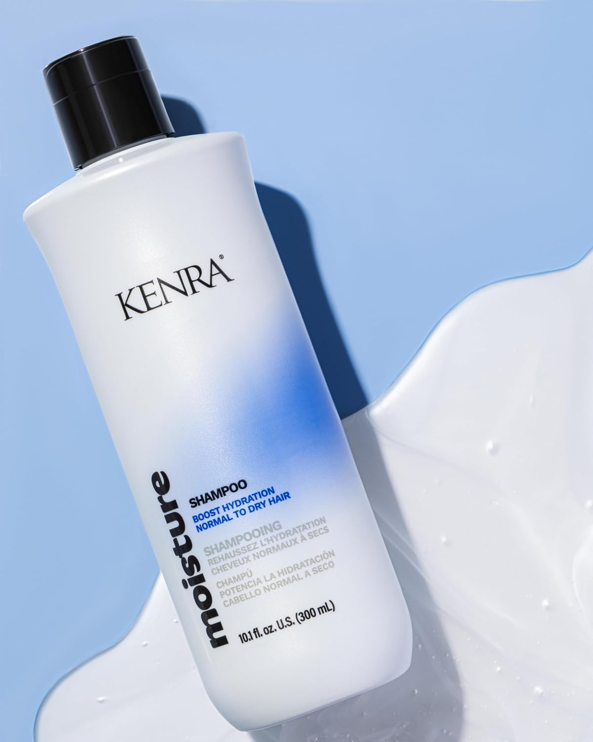 Ensemble Kenra Moisture : emballage illustrant soin nourrissant et brillance naturelle.
