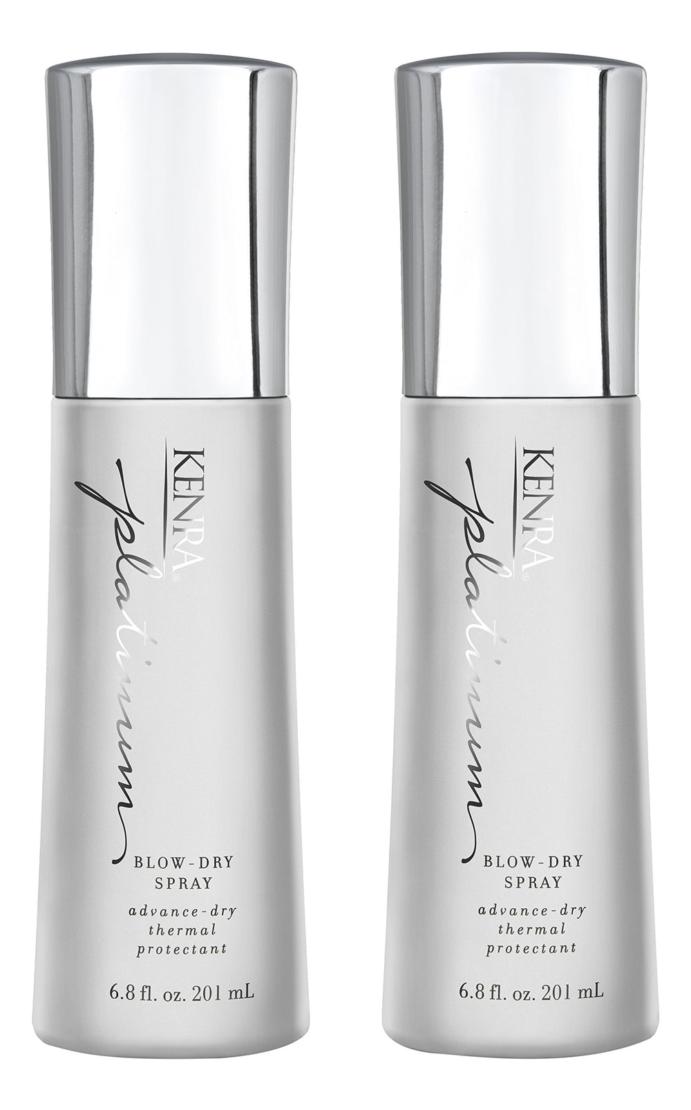 Kenra Platinum Blow-Dry Spray, bouteille 6.8 oz, protection thermique et séchage plus rapide.