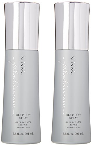 Kenra Platinum Blow-Dry Spray cheveux moyens à grossiers en utilisation quotidienne.
