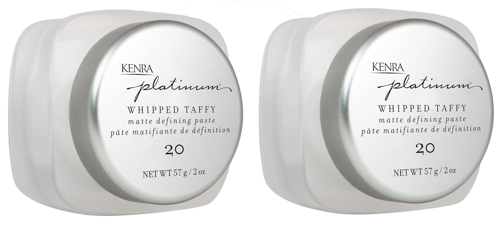 Kenra Platinum Whipped Taffy, bouteille 2oz, fini ultra-matte et fixation modérée.