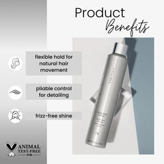 Kenra Platinum Working Spray offre une tenue flexible pour bouger sans effort.
