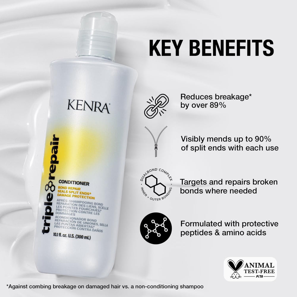 Kenra Triple Repair – peptides et acides aminés renforçant les mèches.