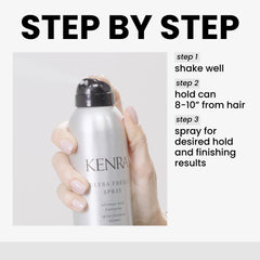 Kenra Ultra Freeze Spray 30 – finition haute brillance sans residu