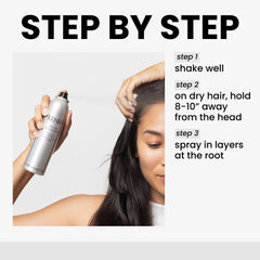 Kenra Volume Dry Shampoo – spray translucide sans résidu blanc pour un fini discret