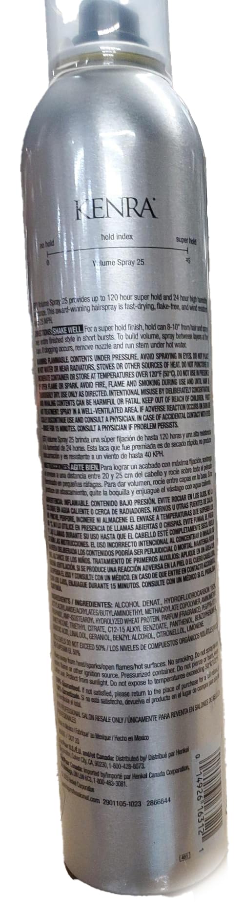 Kenra Volume Spray 25, solution de coiffage pour différents styles.