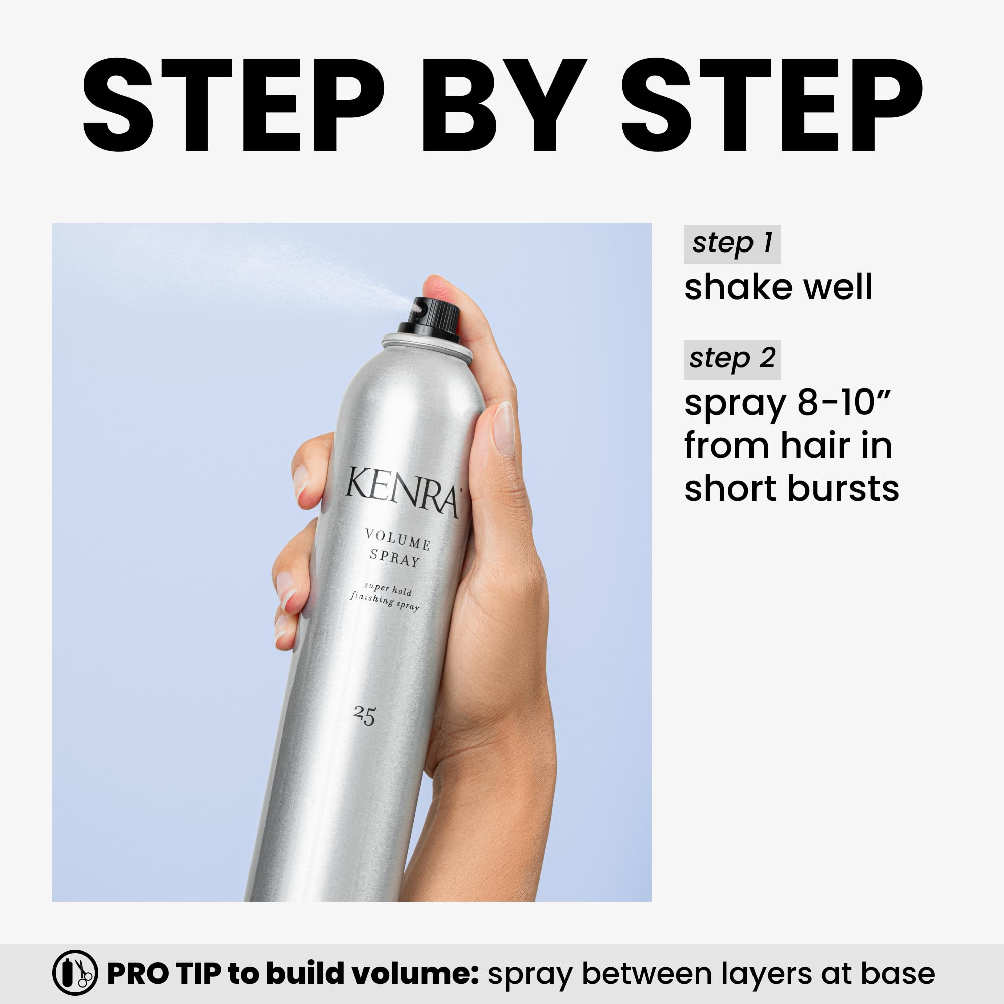 Kenra Volume Spray résiste à l’humidité jusqu’à 20 heures