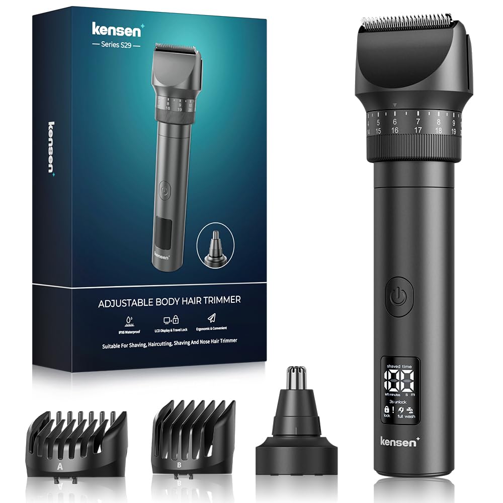 Trimmeur Kensen Barbe avec affichage LED pour suivre la batterie