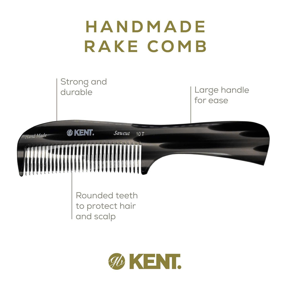 Kent 10T noir graphite – démêlage des cheveux humides sans traction.