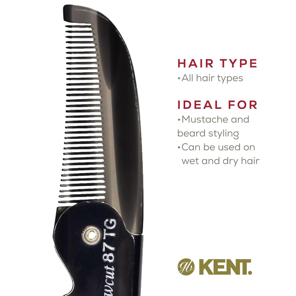 Kent 87T idéal pour barbe et moustache, grooming quotidien pratique.