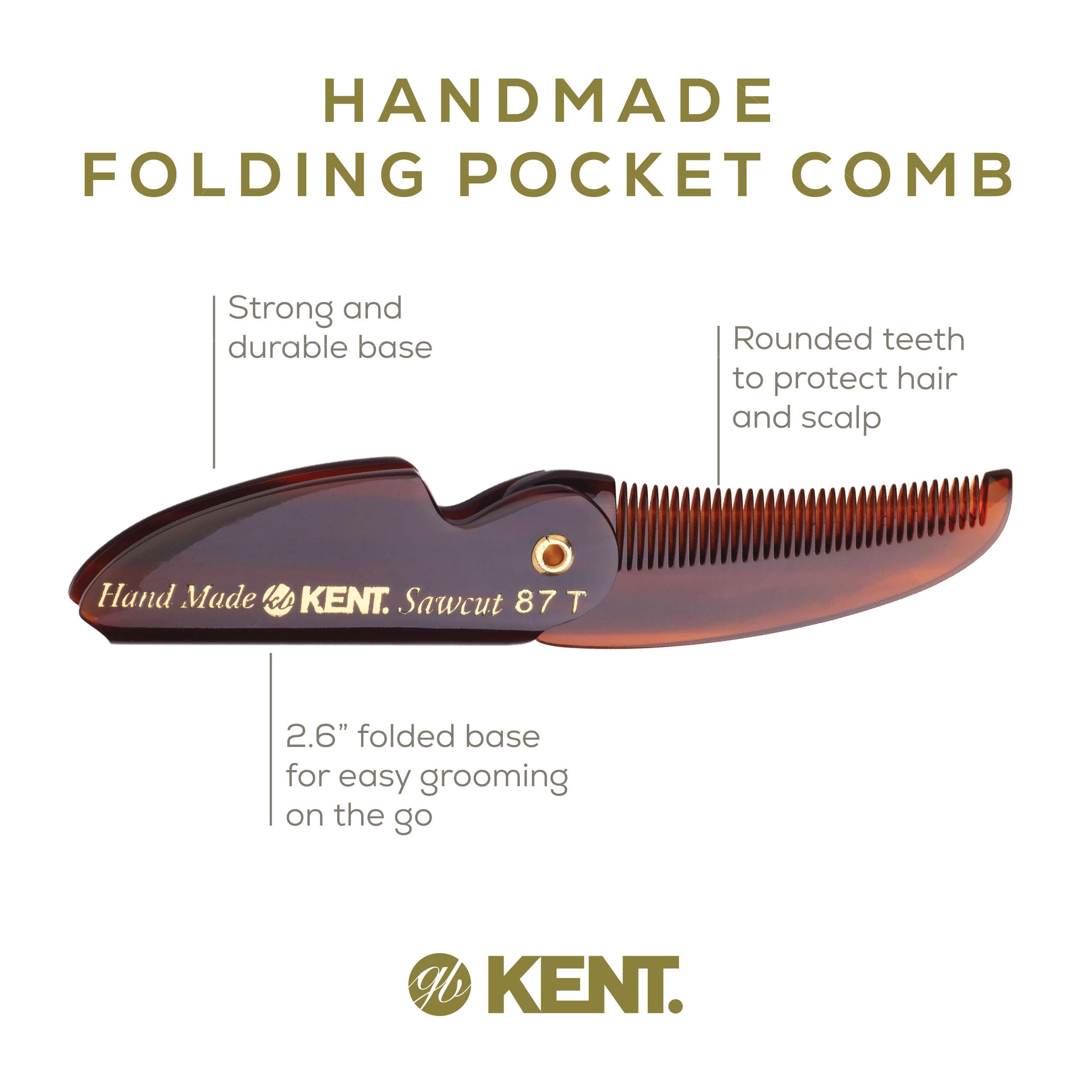Kent 87T matière acétate cellulose, toucher lisse et légère flexibilité.