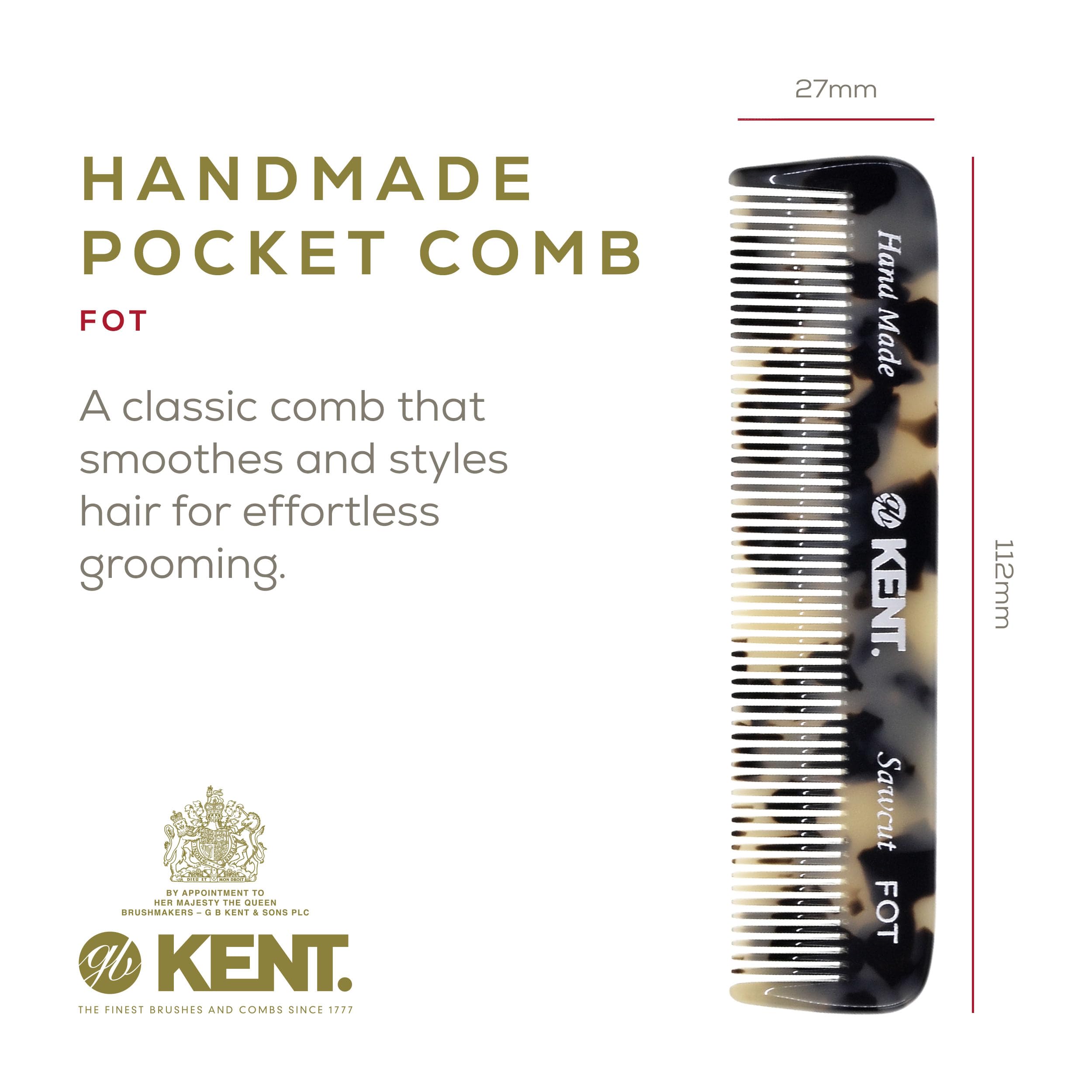 Kent FOT Tokyo White, dents fines polies pour un glissement en douceur.