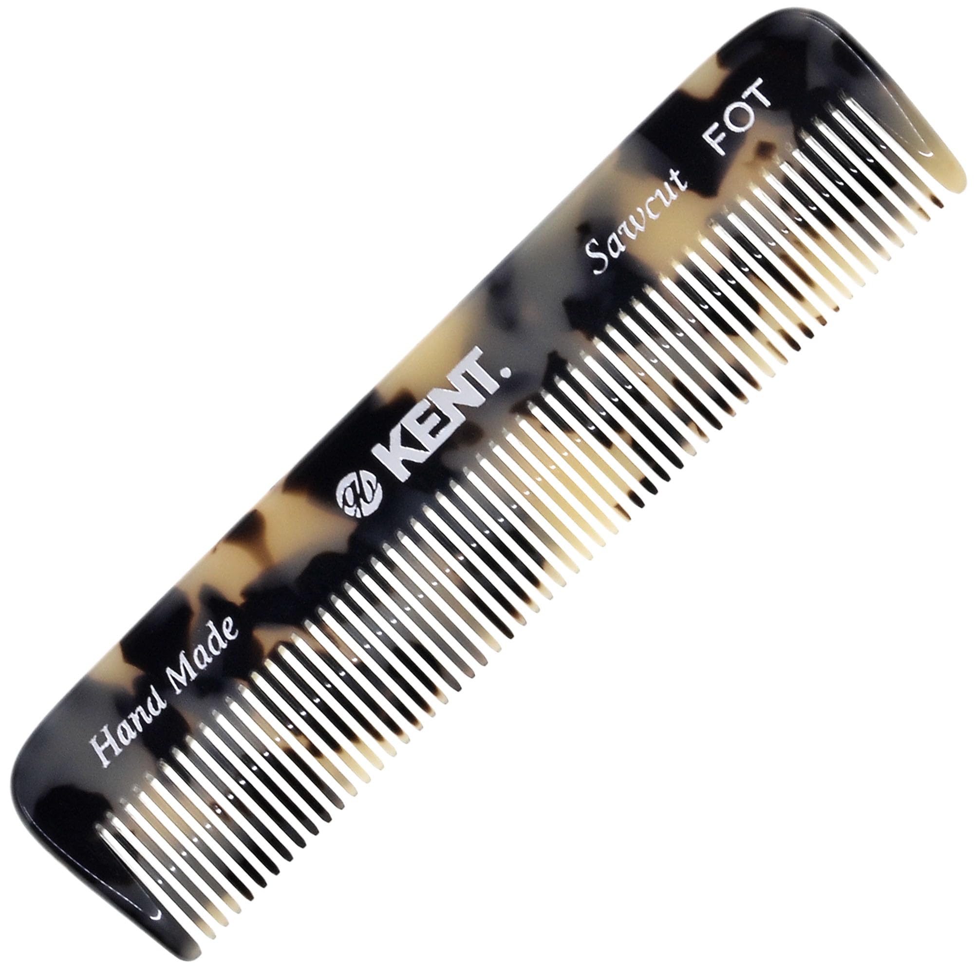 Kent FOT Tokyo White, peigne à dents fins en poche, pratique en déplacement.